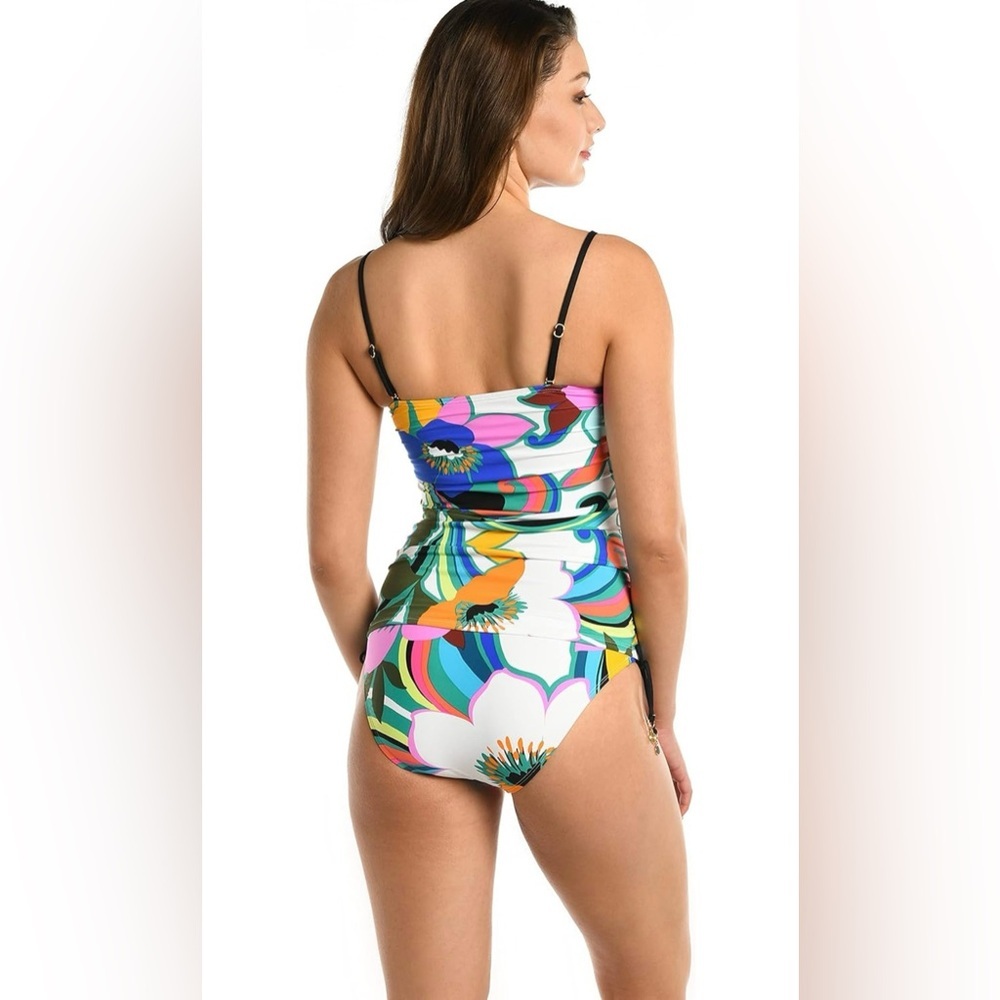 La Blanca Women's Standard Bandeau Tankini Swimsuit Top - Picture 2 of 6
